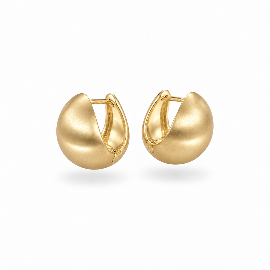 Luna Gold Dome Studs three-quarter side product view