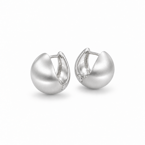 Luna Silver Dome Studs